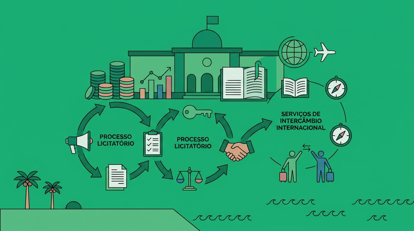 PROCESSO LICITATÓRIO PARA CONTRATAÇÃO DE EMPRESA ESPECIALIZADA EM SERVIÇOS DE INTERCÂMBIO INTERNACIONAL – P…